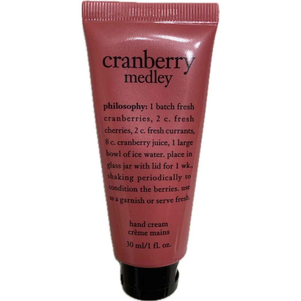 NEW SEALED PHILOSOPHY CRANBERRY MEDLEY HAND CREAM 1 OZ